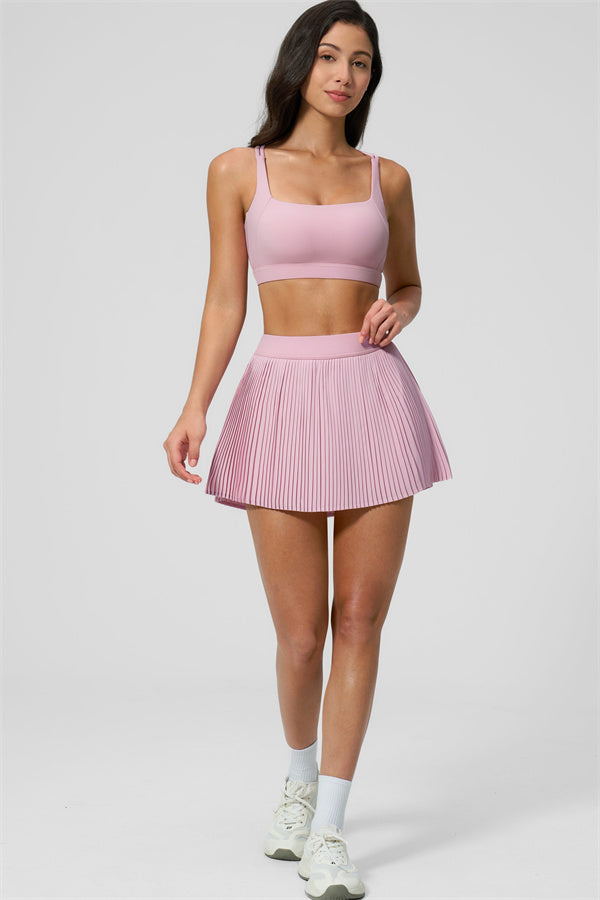 The Balance Sports Bra Tennis Skirt 2-Piece Set