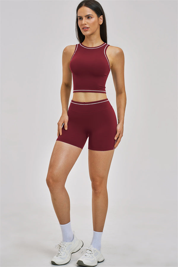 The Unbound Crop Top Shorts 2-Piece Set