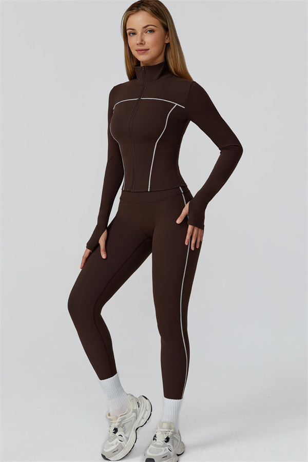 The Venus Zip Top Leggings 2-Piece Set
