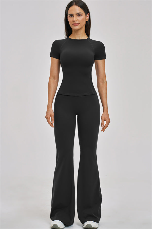The Zenith T-shirt Flared Leggings 2-Piece Set