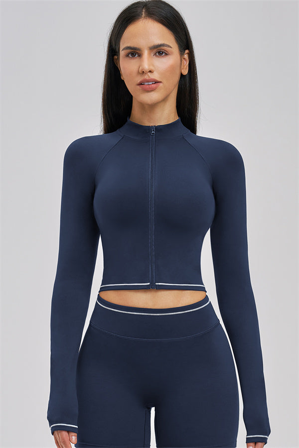 The Unbound Jacket Crop Top Shorts 3-Piece Set