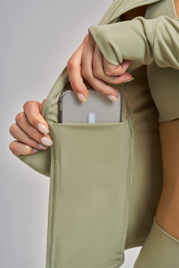 The Swoon Jacket Tank Top Flared Leggings 3-Piece Set