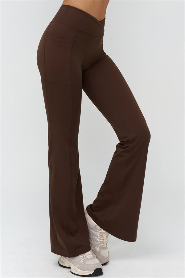 The BoldFit Crop Top Flared Leggings 2-Piece Set