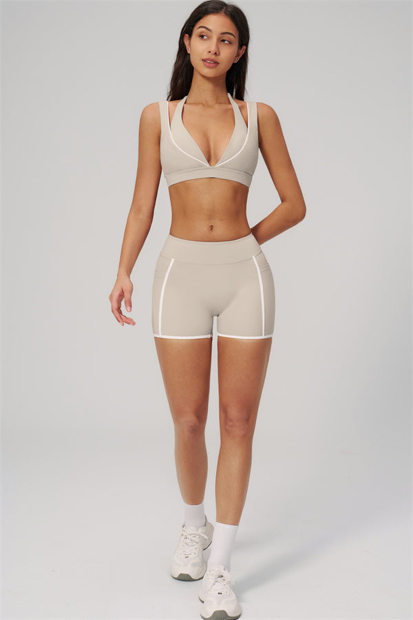 The Clarity Contour Line Sports Bra Shorts 2-Piece Set