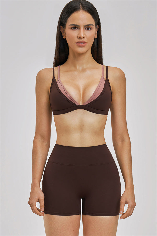 The Seraphine Layered V Sports Bra