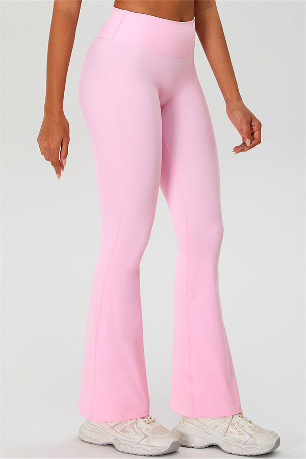The Ember Sports Bra Crop Top Flared Leggings 3-Piece Set