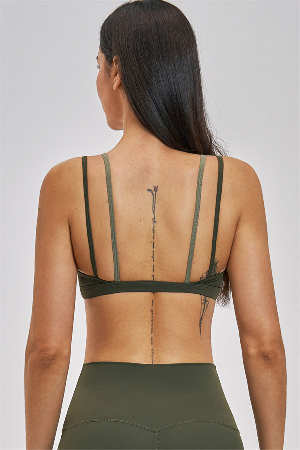 The New Seraphine Layered V Sports Bra Shorts 2-Piece Set
