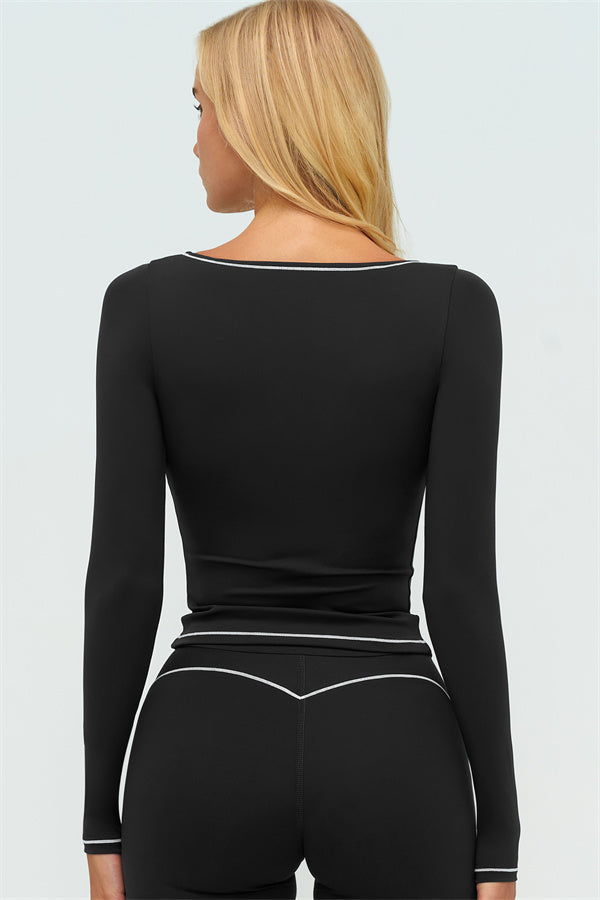 The Amara Long Sleeve T-shirt Flared Leggings 2-Piece Set