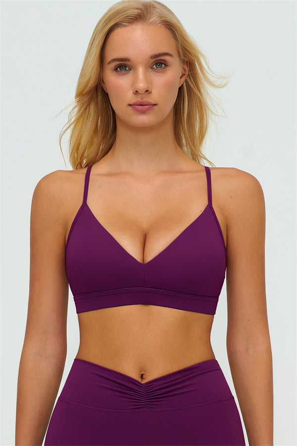 The Lushness Y-Back Sports Bra Flared Leggings 2-Piece Set