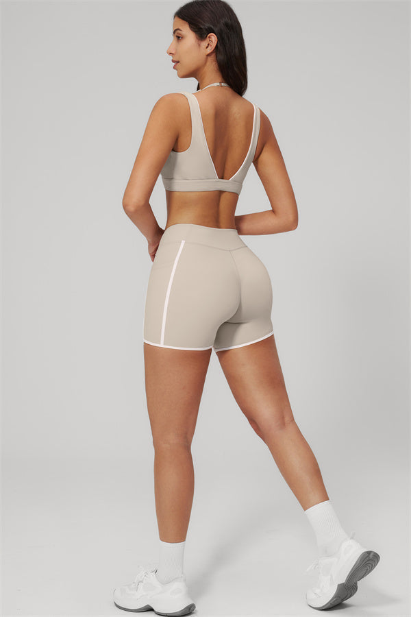 The Clarity Contour Line Sports Bra Shorts 2-Piece Set