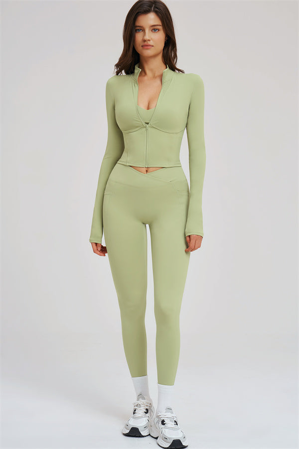 The Sizzle Zip Jacket Leggings 2-Piece Set
