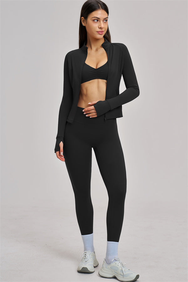 The Swoon Jacket Sports Bra Leggings 3-Piece Set